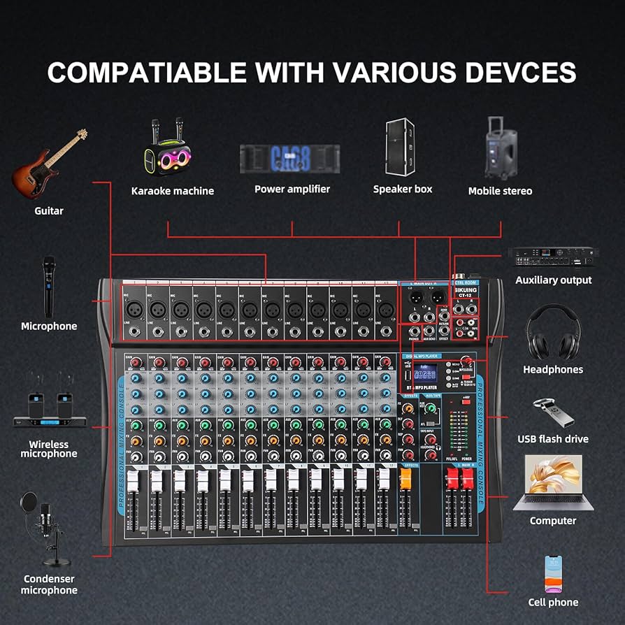 【ジャンク】12in 10out stereo matrix mixer ジャンク】12in 10out stereo matrix mixer